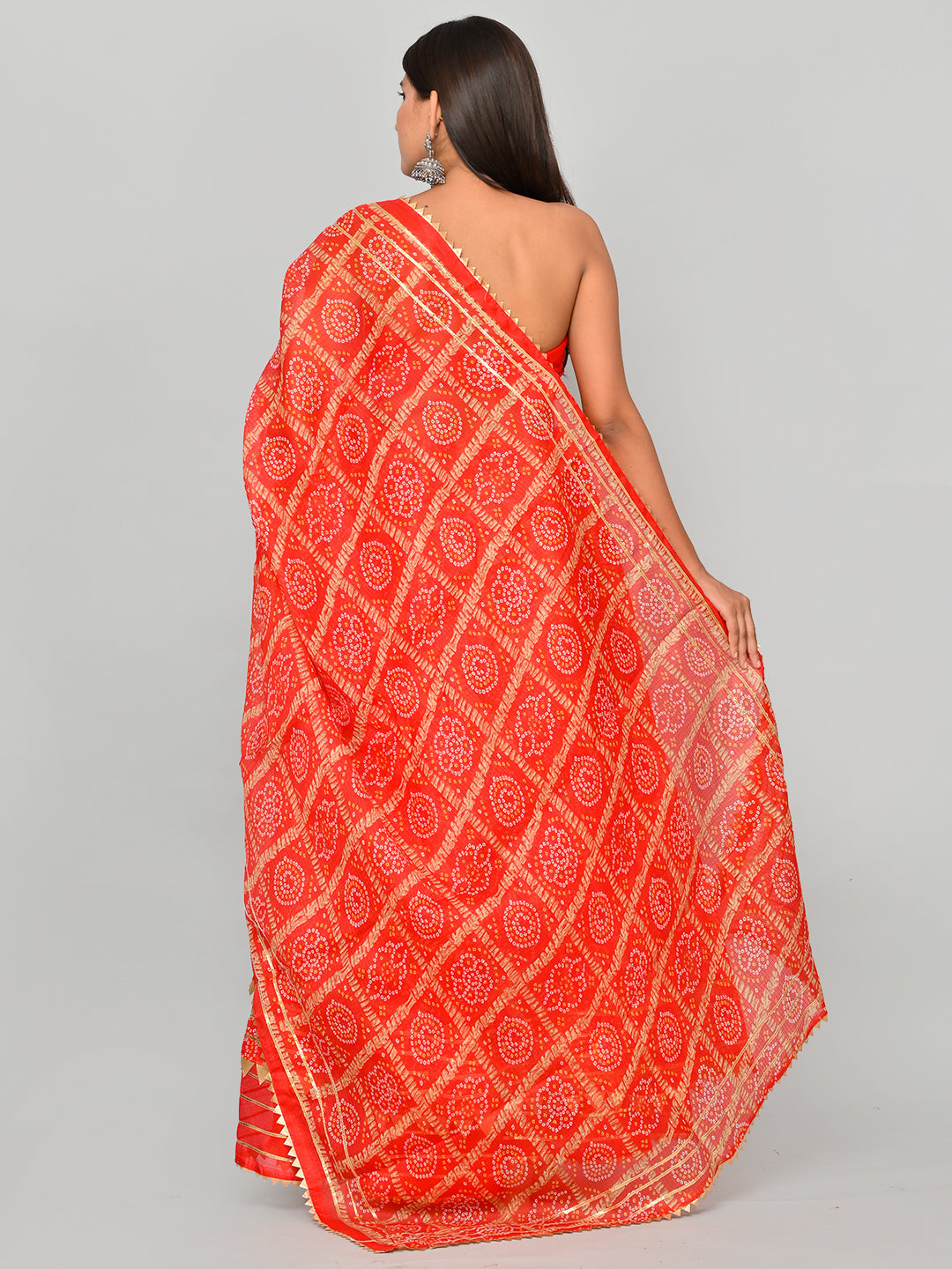 Kota Doriya Bandhej Ready to Wear Lehenga With Unstiched Blouse