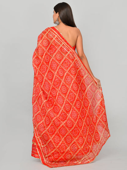 Kota Doriya Bandhej Ready to Wear Lehenga With Unstiched Blouse