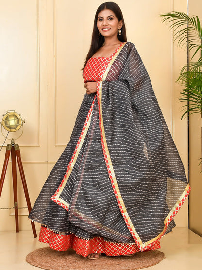 Exclusive Kota Doriya Ready to Wear Lehenga With Unstiched Blouse