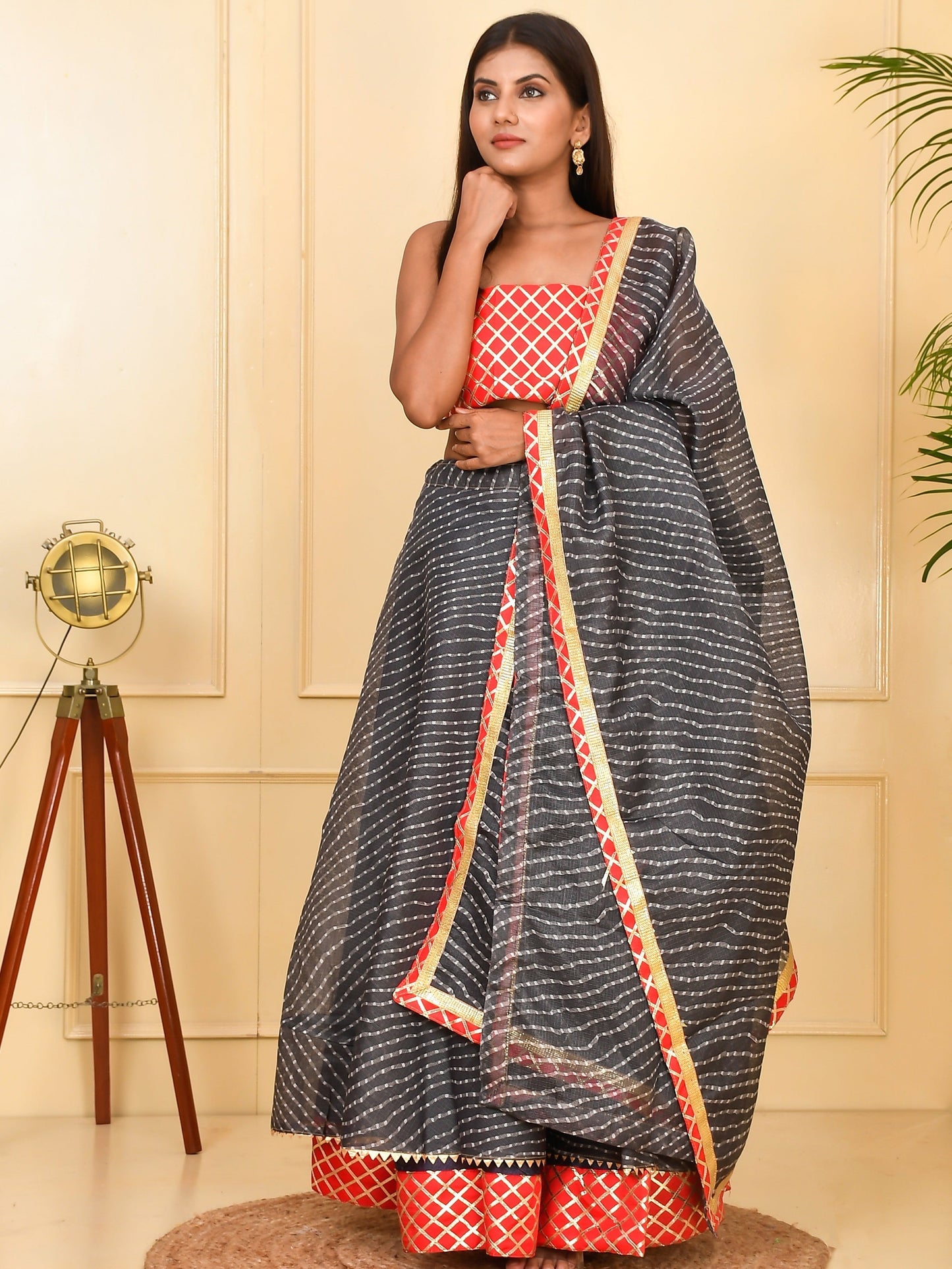 Exclusive Kota Doriya Ready to Wear Lehenga With Unstiched Blouse