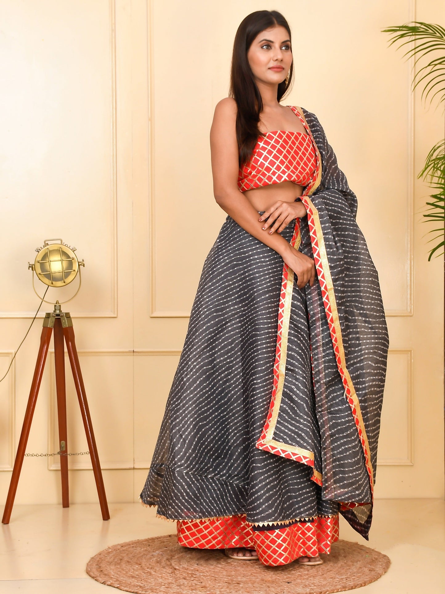 Exclusive Kota Doriya Ready to Wear Lehenga With Unstiched Blouse