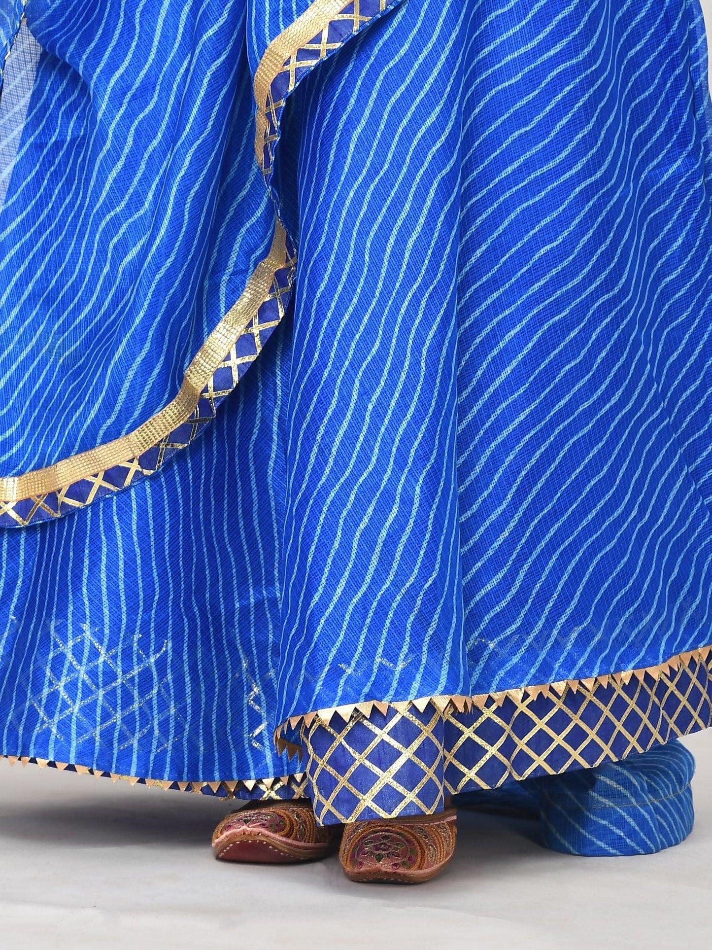 Tisya Kota Doriya Lehanga with Dupatta and unstitched Blouse