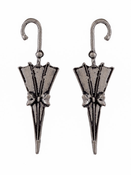 Oxidised Cute Umbrella Antique Earrings