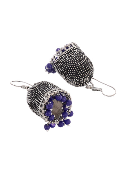 Oxidised Jhumka Earrings