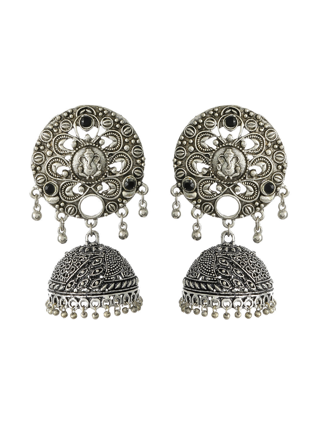 Silvermerc Silver Plated Stud Earrings For Women