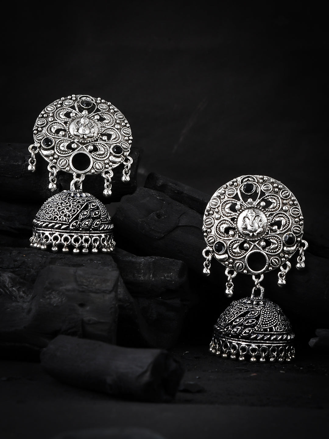 Silvermerc Silver Plated Stud Earrings For Women