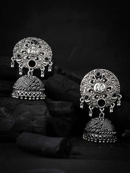 Silvermerc Silver Plated Stud Earrings For Women