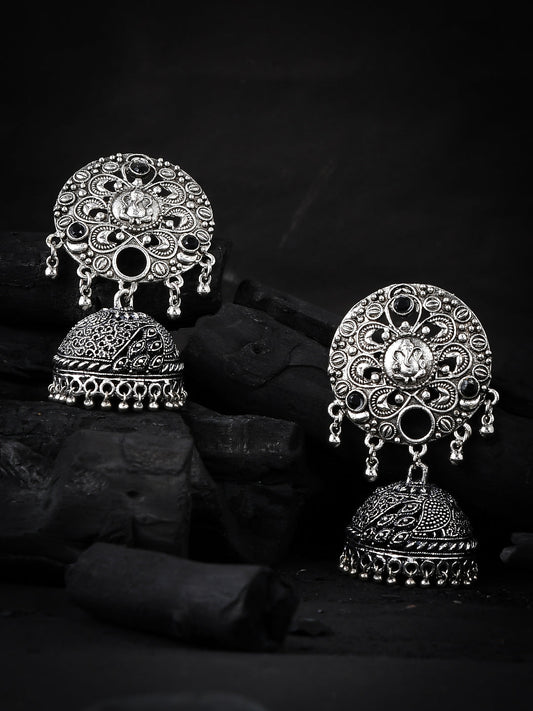 Silvermerc Silver Plated Stud Earrings For Women