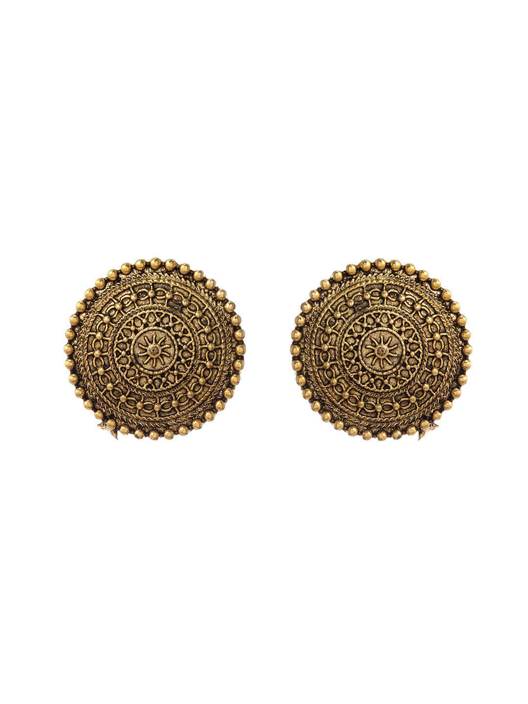 Victorian Golf plated Stud earrings