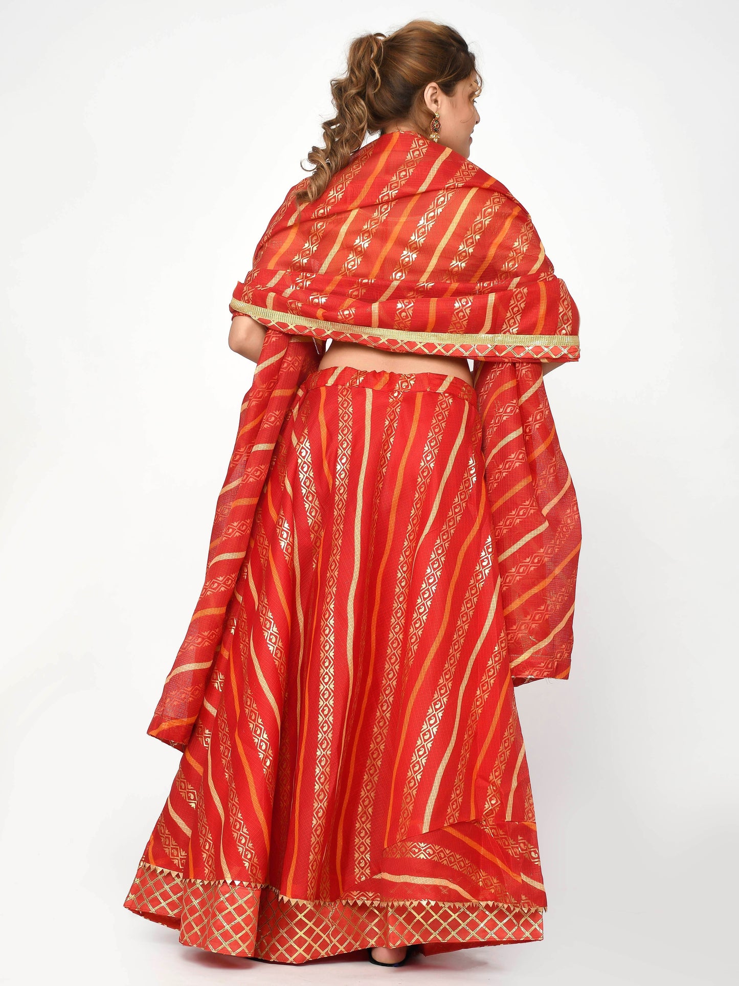 Shaila Kota Doriya Lehanga with Dupatta and unstitched Blouse