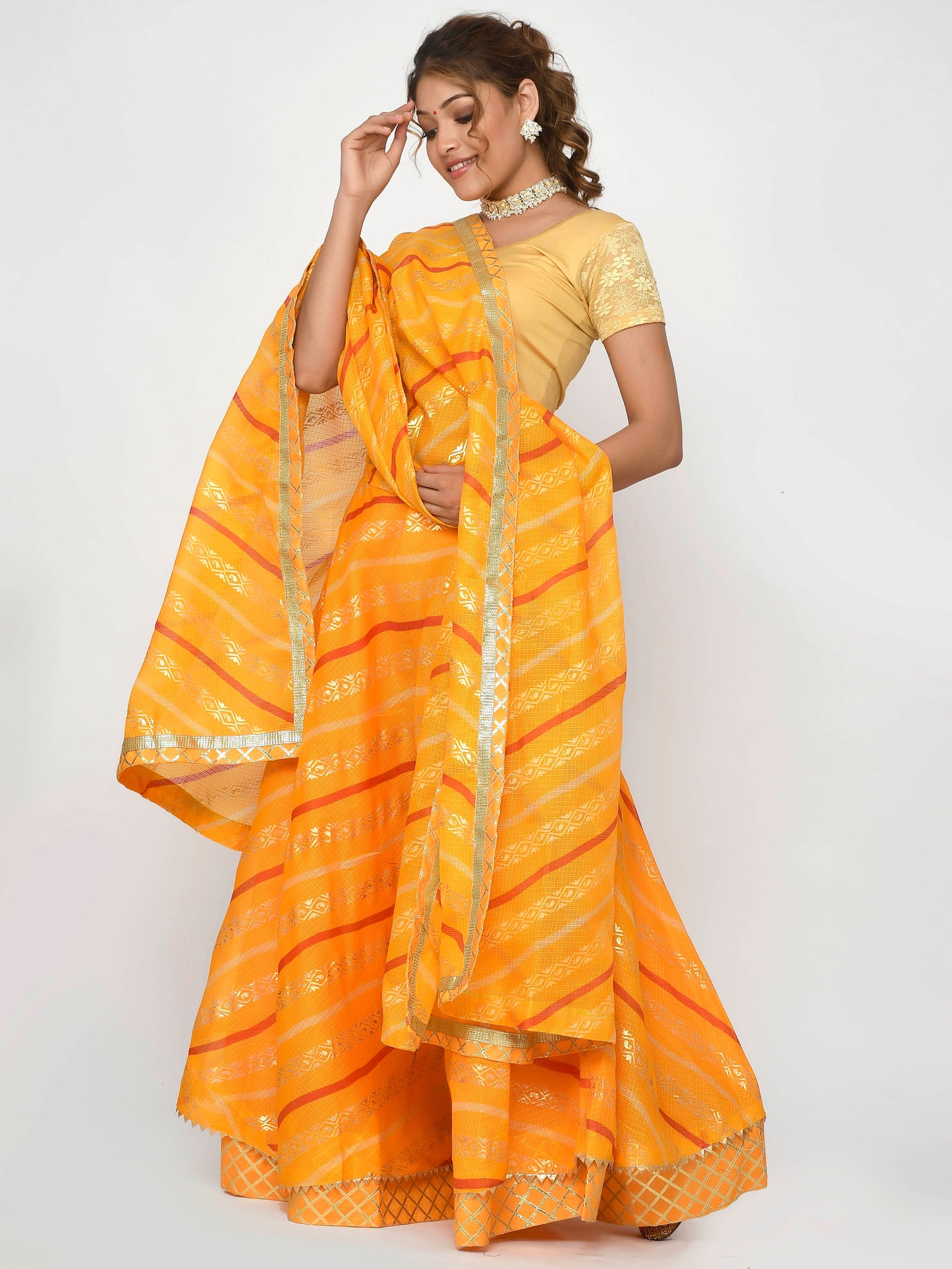 Roop Kota Doriya Lehanga with Dupatta and unstitched Blouse