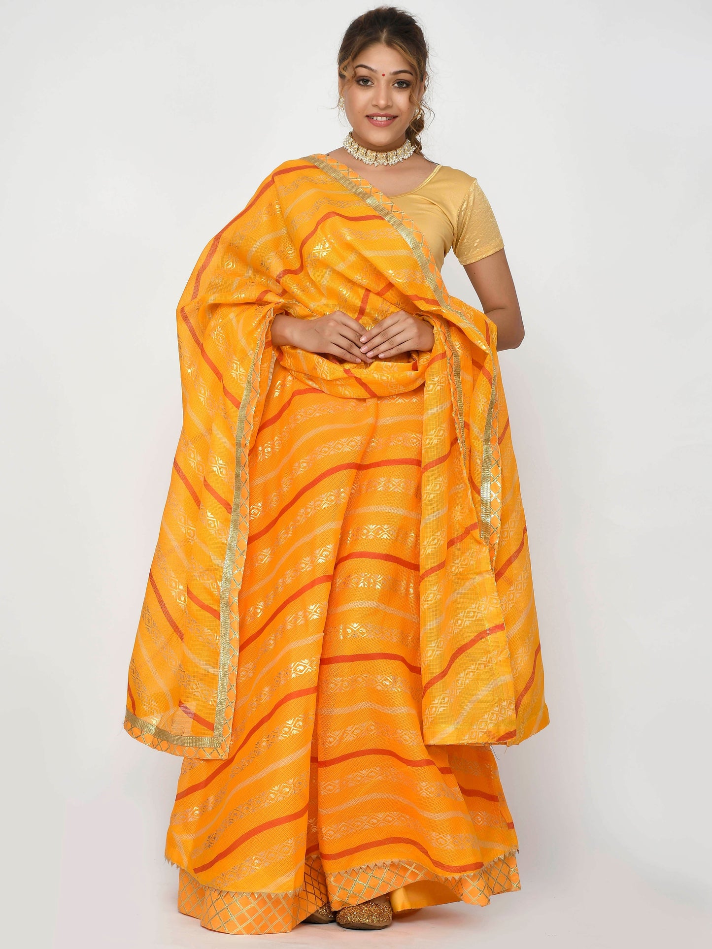 Roop Kota Doriya Lehanga with Dupatta and unstitched Blouse