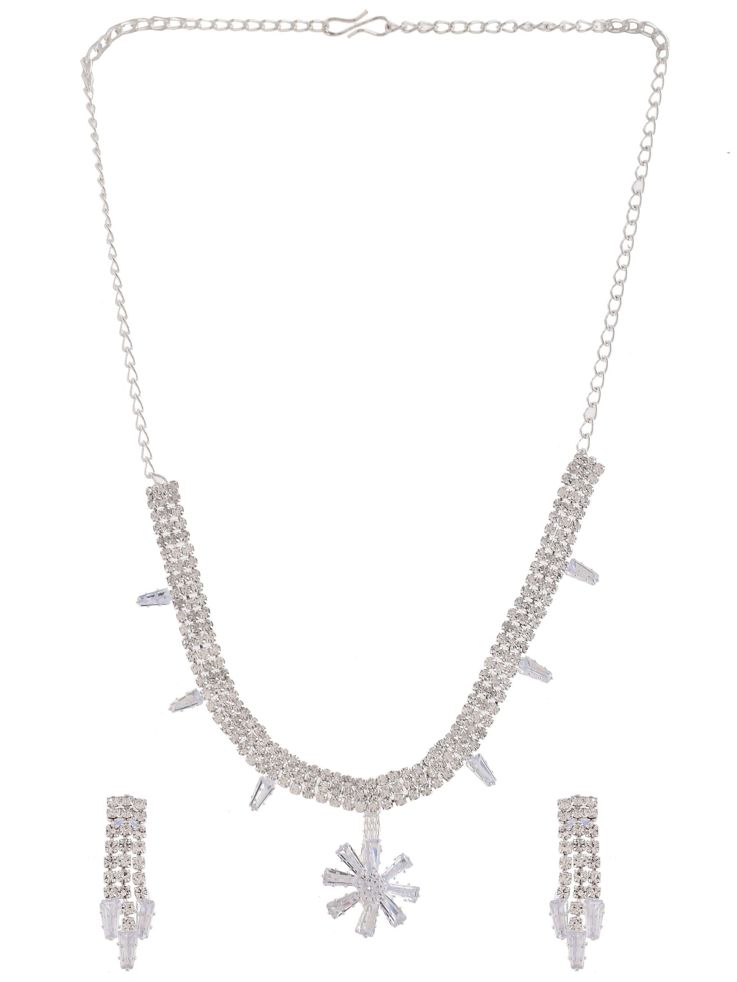 Cubic Zirconia Jewellery Set For Women