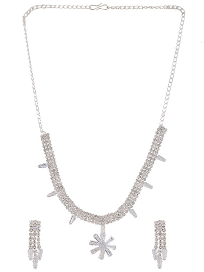 Cubic Zirconia Jewellery Set For Women