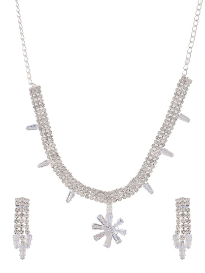 Cubic Zirconia Jewellery Set For Women