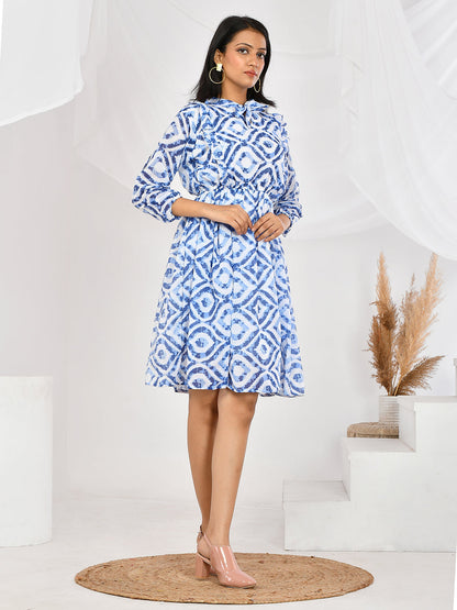 Party Wear Blue Dresses Western For Girls/Women